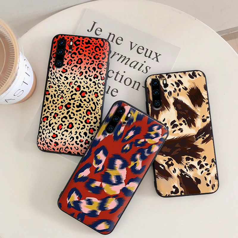 leopard print Mobile Phone Cases for Huawei Honor Note 10 View 20 7A 3GB 7X 8X 9X Pro 8 9 Lite Cover | Мобильные телефоны и