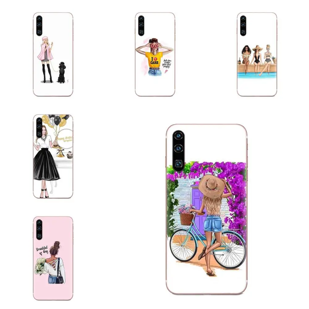 Мягкий чехол для Apple iPhone 4 4S 5 5C 5S SE 6 6S 7 8 11 Plus Pro X XS Max XR Super Mama Girly Gir|Бамперы| |