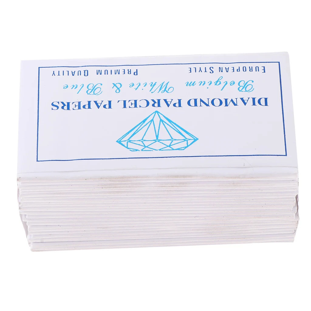 25 Pieces Diamond Parcel Papers for Gemologist Jewellers Gem Stone Storing Pack