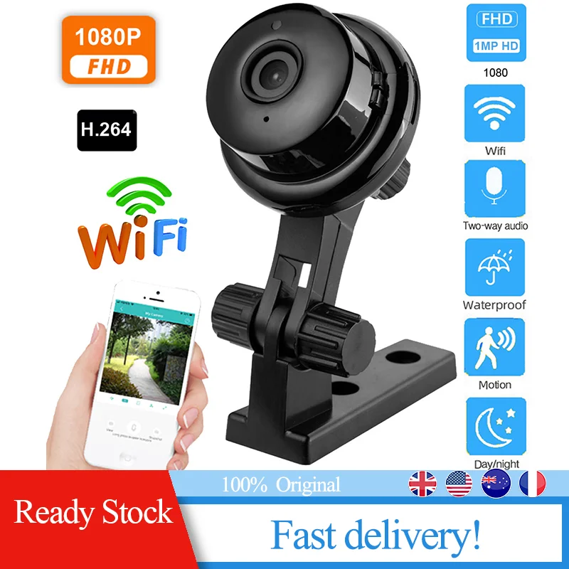 

Wireless 1080P HD IP Camera Two Way Audio Night Vision Video Monitor 360 Degree Panoramic Home Security WIFI Camera