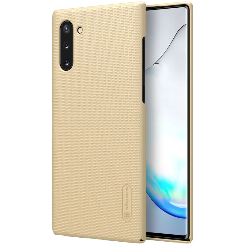 Для samsung Galaxy Note 10 чехол Nillkin Супер Матовый Щит Жесткий ПК Тонкий чехол для samsung Note 10 Nilkin чехол для телефона - Цвет: Золотой