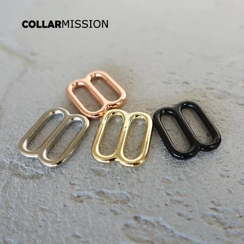 

10pcs/lot Adjustable buckle DIY accessory for 15mm sewing bag belt dog cat collar high quality plated metal buckle 4 colours