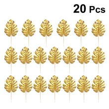 20 шт Поддельные листья золотые искусственные листья в форме Панциря Черепахи для свадьбы