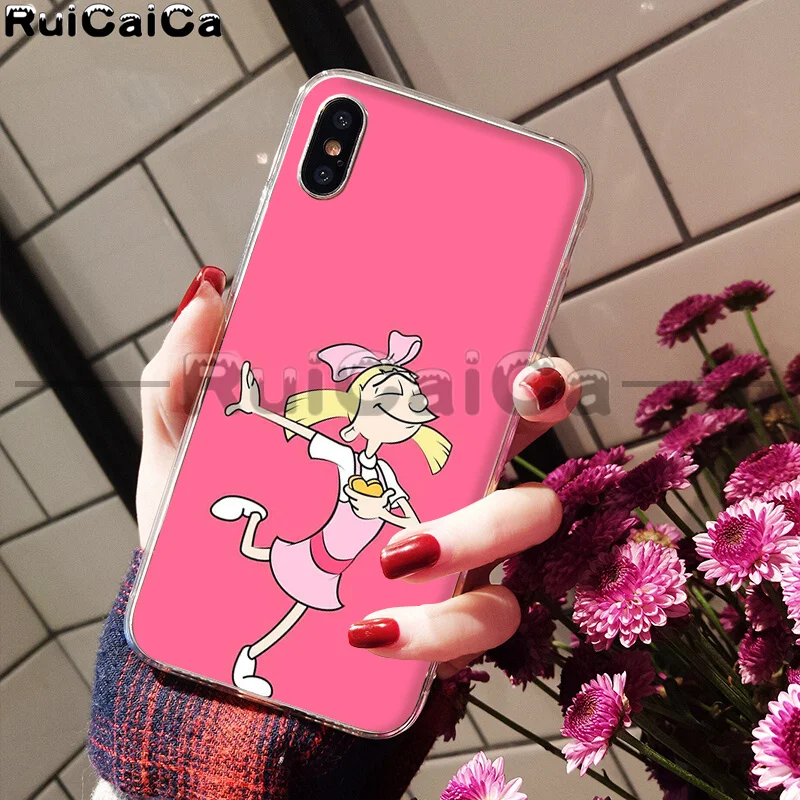 RuiCaiCa Hey Arnold Coque Shell чехол для телефона Apple iPhone 8 7 6 6S Plus X XS MAX 5 5S SE XR мобильные чехлы - Цвет: A13