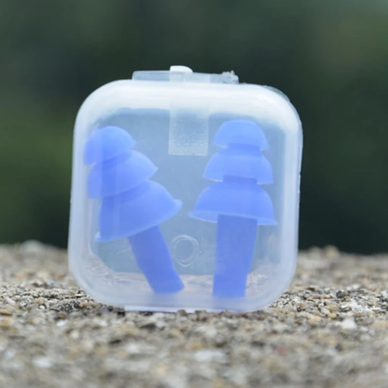 

1 Pair Spiral Convenient Silicone Ear Plugs Anti Noise Snoring Earplugs Comfortable For Sleeping Noise Reduction Accessory