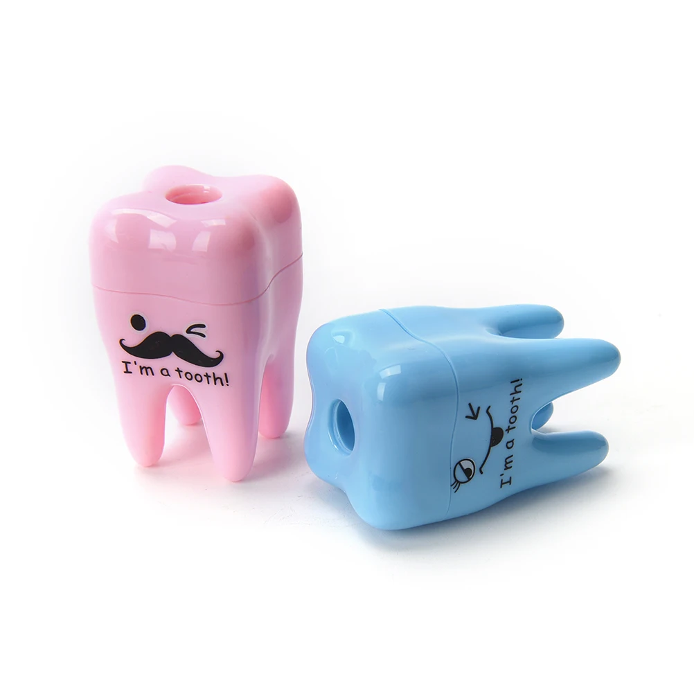 4 шт. мультфильм TeethShape точилка для карандашей ручная Механическая точилка для карандашей для школы OfficeSupplies