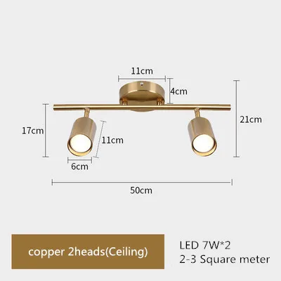 2 heads (Ceiling) Скандинавский вращающийся светодиодный потолочный светильник, современный потолочный светильник для гостиной, светильник для магазина, точечный кухонный потолочный светильник s GU10, лампа - Цвет корпуса: 2 heads (Ceiling)