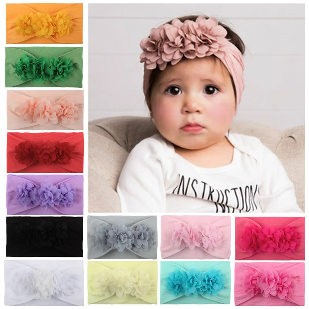 13PCS Baby Hair Band Headband darling photo props Big flower shape