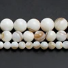 4/6/8mm Natural Freshwater White Shell Beads Round Spacer Beads For Accessories Jewellery Making DIY Bracelet 15inch ► Photo 1/5