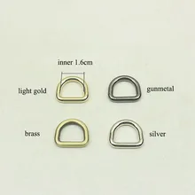 

5pcs 16mm Inner O D Ring Metal Dee Buckles Backpack Strap Belt Dog Pet Collar Webbing Clasp DIY Leather Craft Bags Accessories