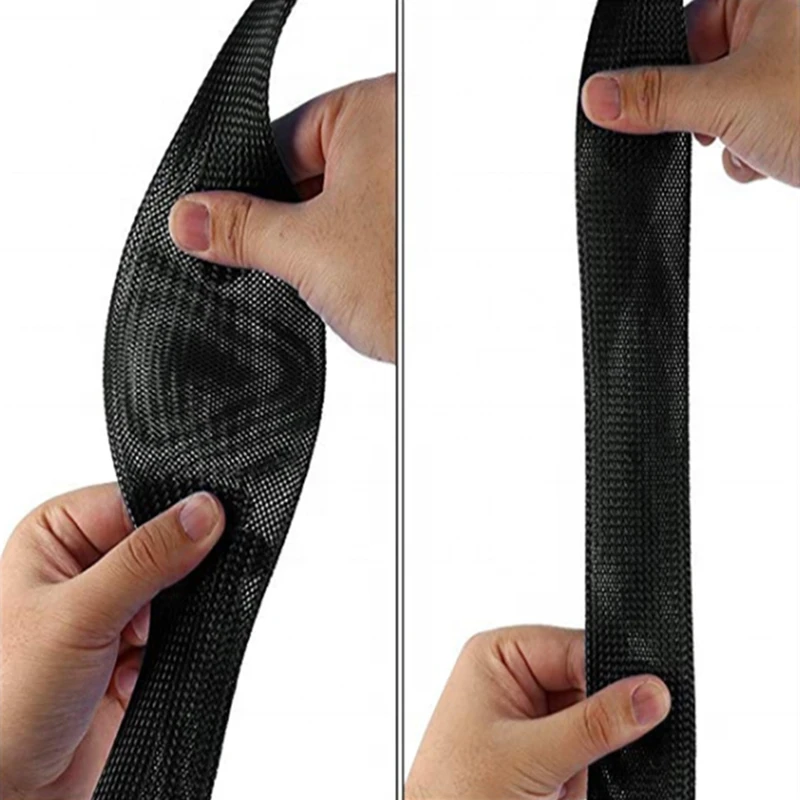 2 м/лот 10 мм ПЭТ расширяемый плетеный рукав для шнура Красочные электрические провода изоляции защитный рукав обшивка обертывания