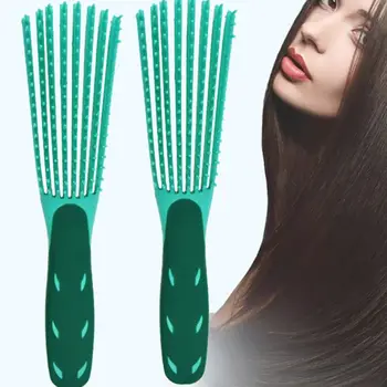 

Professional Plastic Detangling Hair Brush Comb for Curly Wavy Wet Dry Hair Brush Tool for Salon Home Use