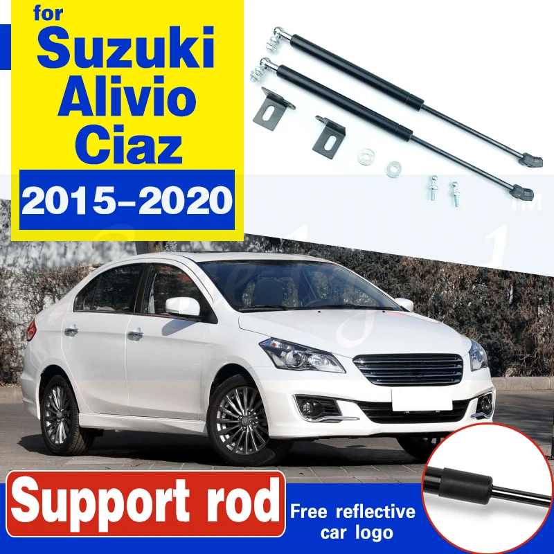Car Front Bonnet Hood Modify Gas Struts Lift Support Shock Damper Bars For Suzuki Ciaz / Alivio 2015 - 2020 hydraulic rod strut |