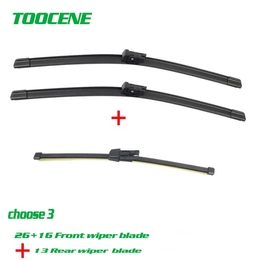 Front And Rear Wiper Blades For Seat Leon Hatchback / Estate  2013-2018 windshield Windscreen wiper Car Accessories 26+16+13