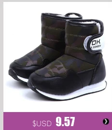 SKOEX Childrens Boots Waterproof Boys Girls Martin Boots Winter Kids Snow Boots Ankle Short Booties Child Fashion Sneakers