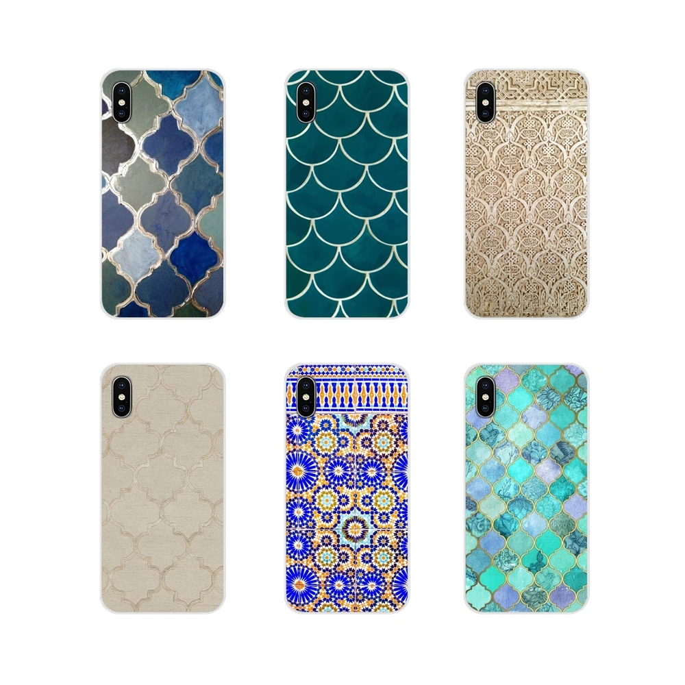 Марокко в стиле арт-деко плитка карта для Apple ipod 5 6 iPhone X XR XS 11Pro MAX 4S 5S 5C SE 6S 7 8 Plus