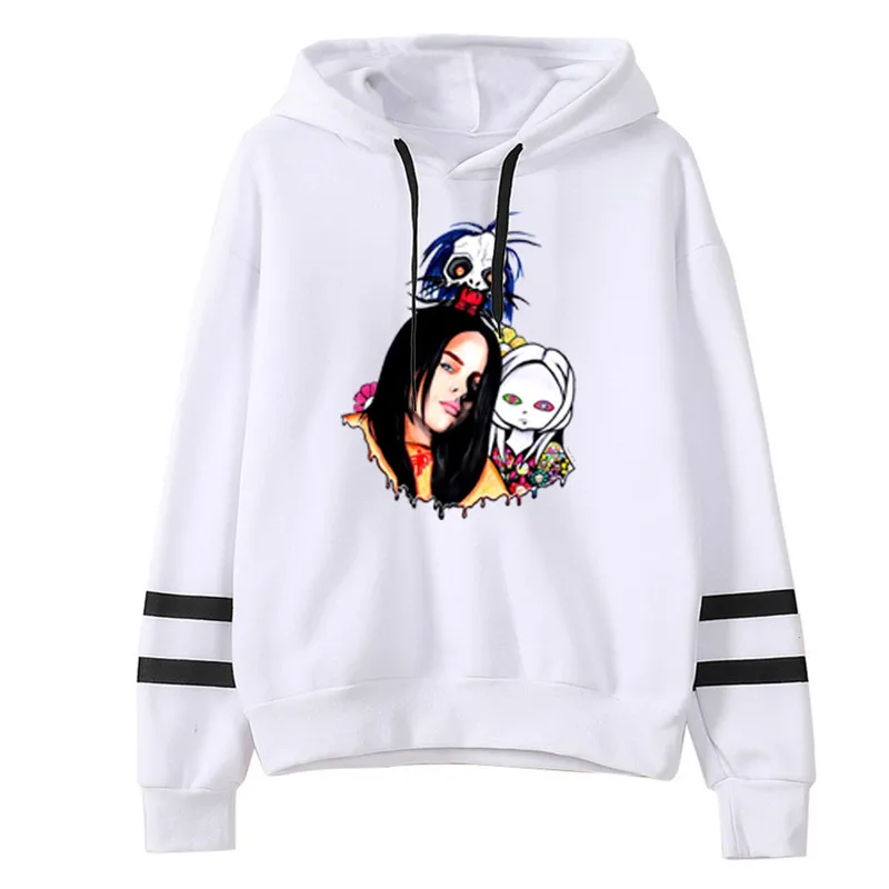 Новая популярная Толстовка Billie Eilish из хлопка и полиэстера, толстовка с капюшоном для пары Billie Eilish, простая теплая Толстовка для женщин и мужчин, одежда с капюшоном - Цвет: top 12
