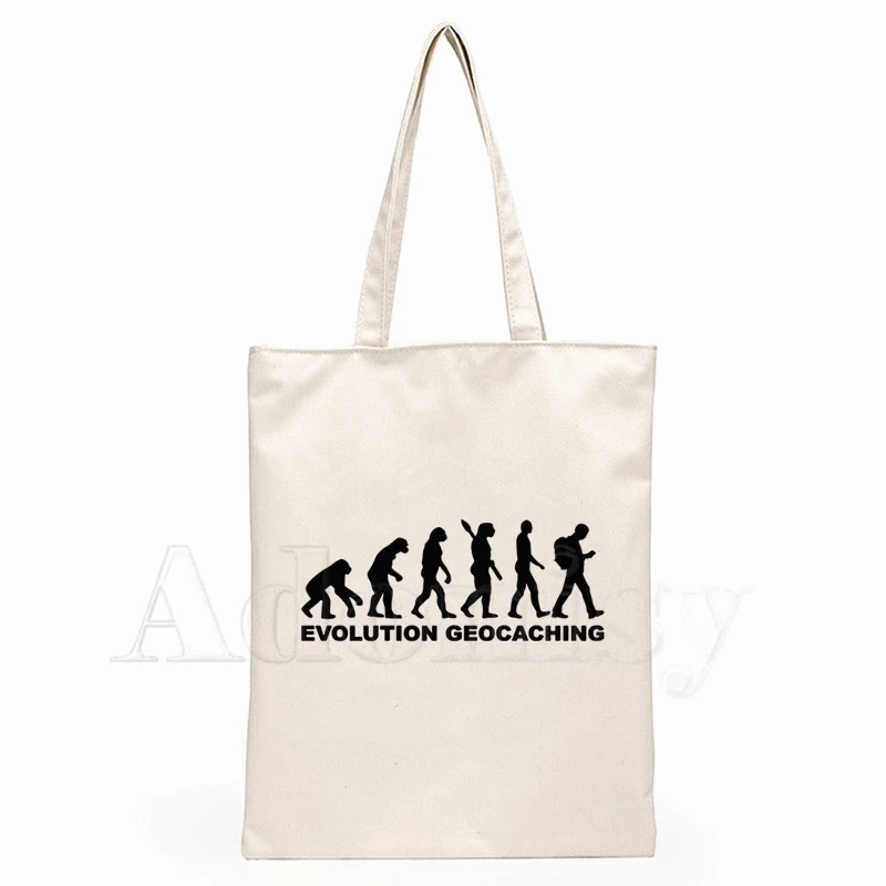

I'm Not Lose I'm Geocaching Handbags Hot Selling Handbag Canvas Bag Tote Ladies Casual Shoulder Bag Reusable Shopping Bags