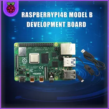

Raspberry Pi 4 Model B LPDDR4 2G/4G Quad-core Cortex-A72 (ARM v8) 64-bit 1.5Ghz Dual 4K HDMI Output Power than 3B+ USB Cable