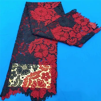 

African Lace Fabric French Water Soluble Cotton Net Tulle Swiss Embroidery Lace Material 5yards For Nigerian wedding dress