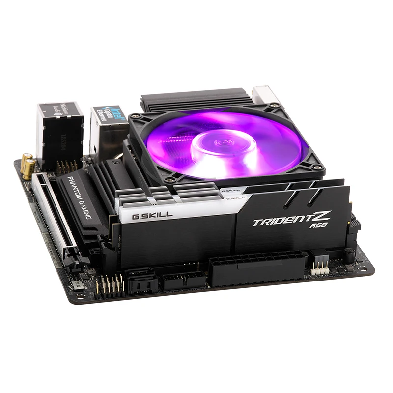 Cooler Master G200P ультратонкий кулер для процессора M-ATX мини-чехол HTPC радиатор для Intel 115x AMD AM4 AM3 92 мм RGB вентилятор тихий