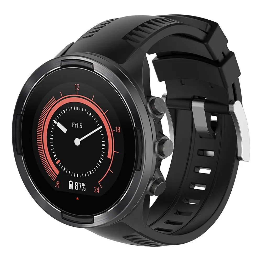 Дышащий ремешок для часов SUUNTO 9, сменный мягкий силиконовый ремешок для часов, модная повязка на запястье для Suunto 9, аксессуары для умных часов