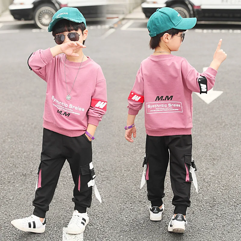 

CHILDREN'S Garment BOY'S Autumn Clothing Set 2019 New Style Spring And Autumn Big Boy 67 Boy 8 Sports 9 Fashion Clothing 12-Year