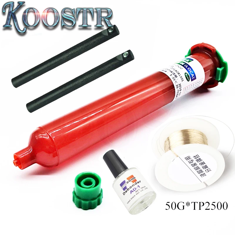 Tp 2500 Новый Клей LOCA UV сеть 50 г с сеткой 20 средство для удаления клея диспергатор tp