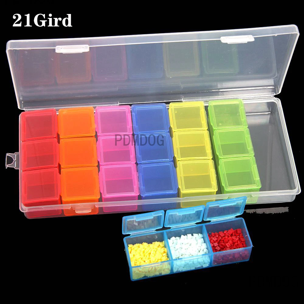 Diamond Painting Tools Sets with 64/56/32/28 Cells Plastic Storage Box  Funnel Stickers etc for Diamond Painting Embroidery Tool - AliExpress
