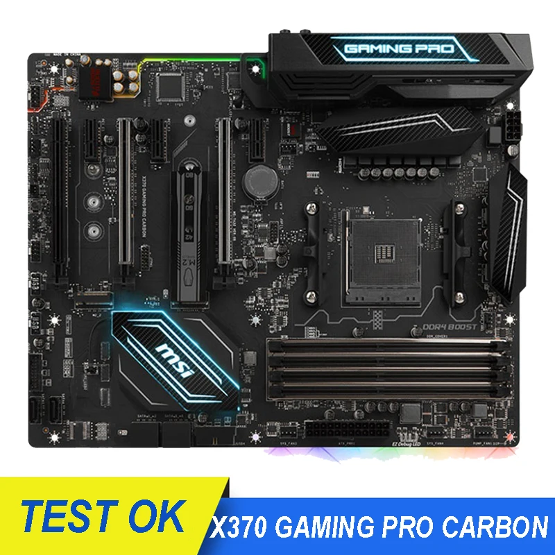 Для MSI X370 GAMING PRO карбоновая настольная материнская плата разъем AM4 DDR4 AMD PCI-E 3 0 64 Гб