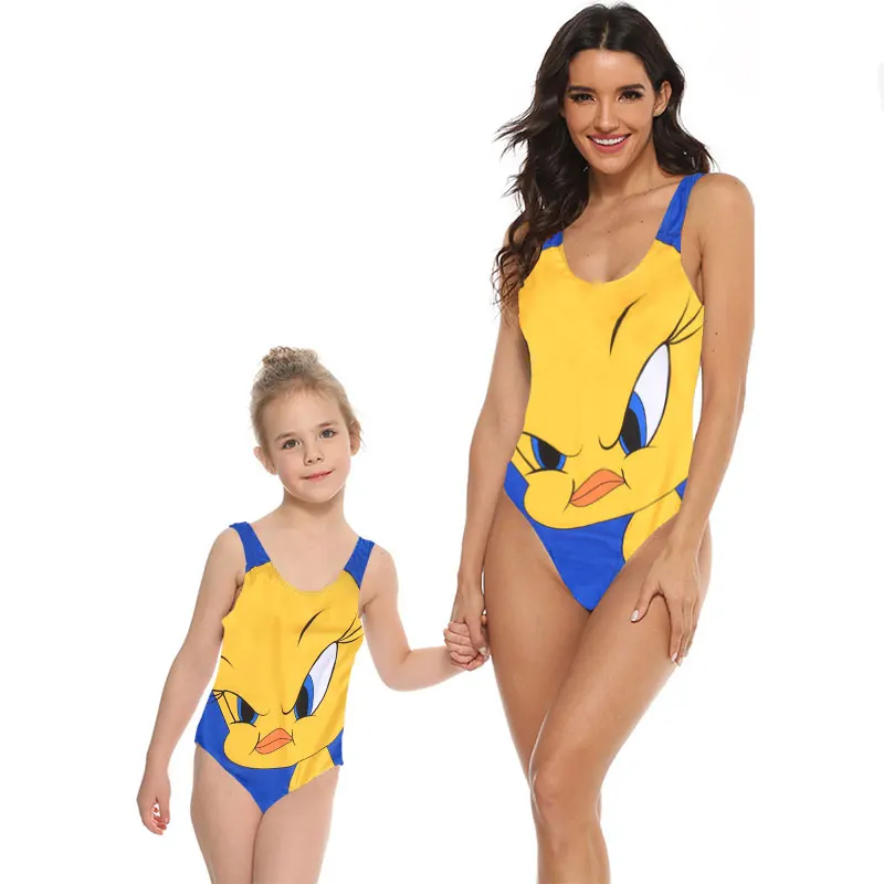 matching one piece bathing suits