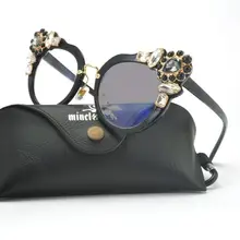 Круглые Солнцезащитные фотохромные Готовые мужские и женские оправа для очков от близорукости с цветными линзами солнцезащитные очки Оптические очки для близорукости NX