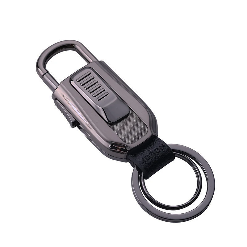 Электрическая зажигалка с гнездом USB портативный мини-брелок зажигалки перезаряжаемая ветрозащитная проволочная катушка может меняться 10 шт./партия