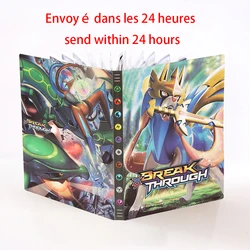 Album de cartes de jeu Pokemon, livre de 432 pièces, support de collection, liste chargée, capacité, classeur, dossier, jouets pour enfants, cadeaux 