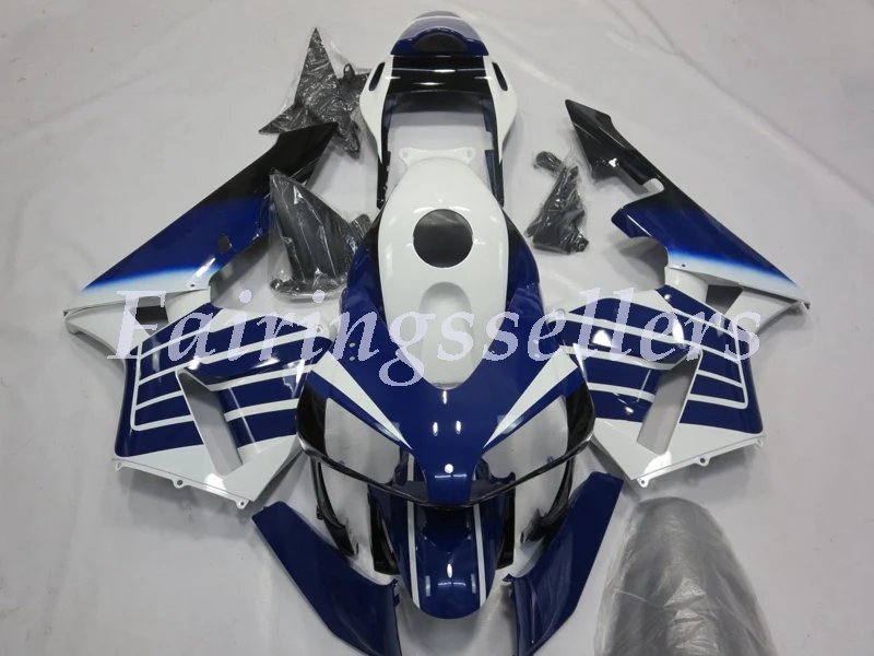 Top(Injection mold) New ABS Motorcycle Full Fairing Kit Fit For Honda CBR600RR F5 2004 2003 Fairings set Blue Flame