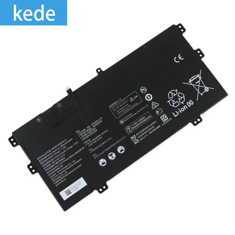 Kede ноутбук аккумулятор для Huawei HB30B1W8ECW-31 11,46 V 42Wh 3665 мА-ч