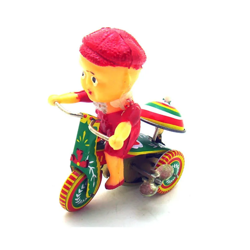 Kawaii Mini tinplate ностальгическая заводная Игрушка реквизит для фотосъемки Ностальгический детский трехколесный велосипед Игрушка 40D11