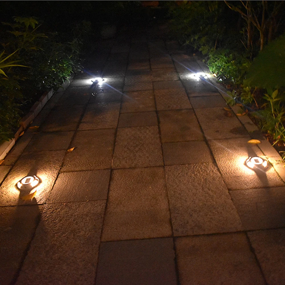 Solar Outdoor Light LED Garden Light Ground Light Aluminum 4-LED Road Path Lighting IP65 Waterproof (5)