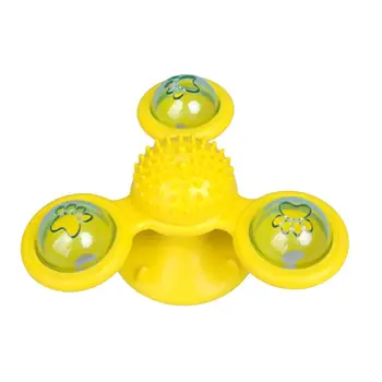 

Cat Whirling Windmill Tickle Toy Turntable Ball Teasing Play Interactive Puzzle