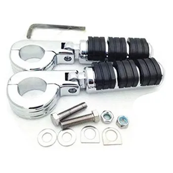 

Motorcycle 1 1/2" Engine Guard Footpeg P Clamps For Harley Honda VT1100 Yamaha Suzuki Kawasaki Custom Chopper 883 xl1200