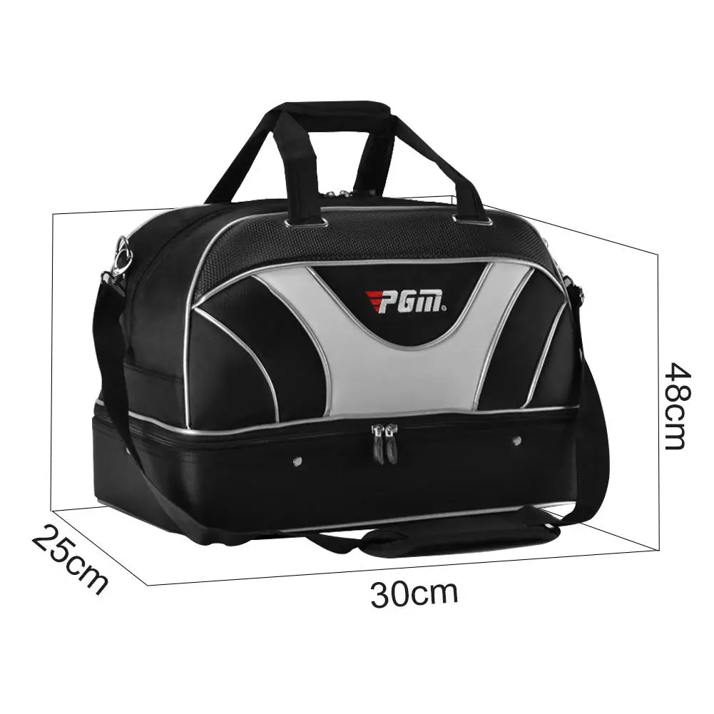 Golf Duffel Bag Large Waterproof Training Duffel Bag Double Layers For Men Golf Aviation Clothes Bag