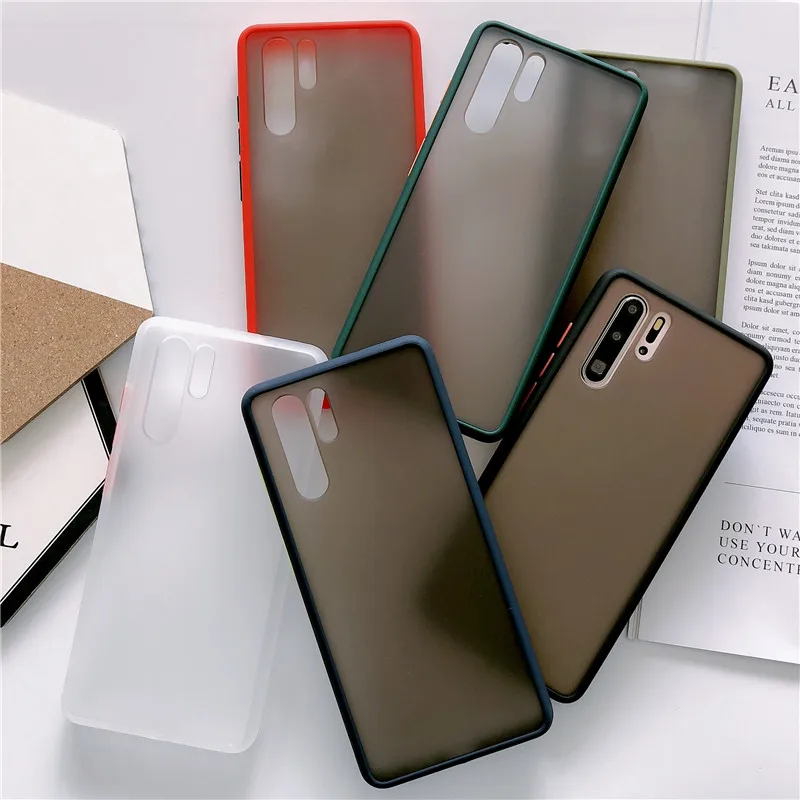 Чехол для мобильного телефона с эффектом потертости, подходит для HUAWEI, чехол из ТПУ+ поликарбоната два в одном, материал P30Pro, Матовый Жесткий чехол Mate30 honor9X