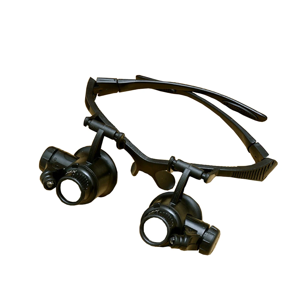 LOUPE,Loupe binoculaire bandeau 10X 15X 20X 25X, avec