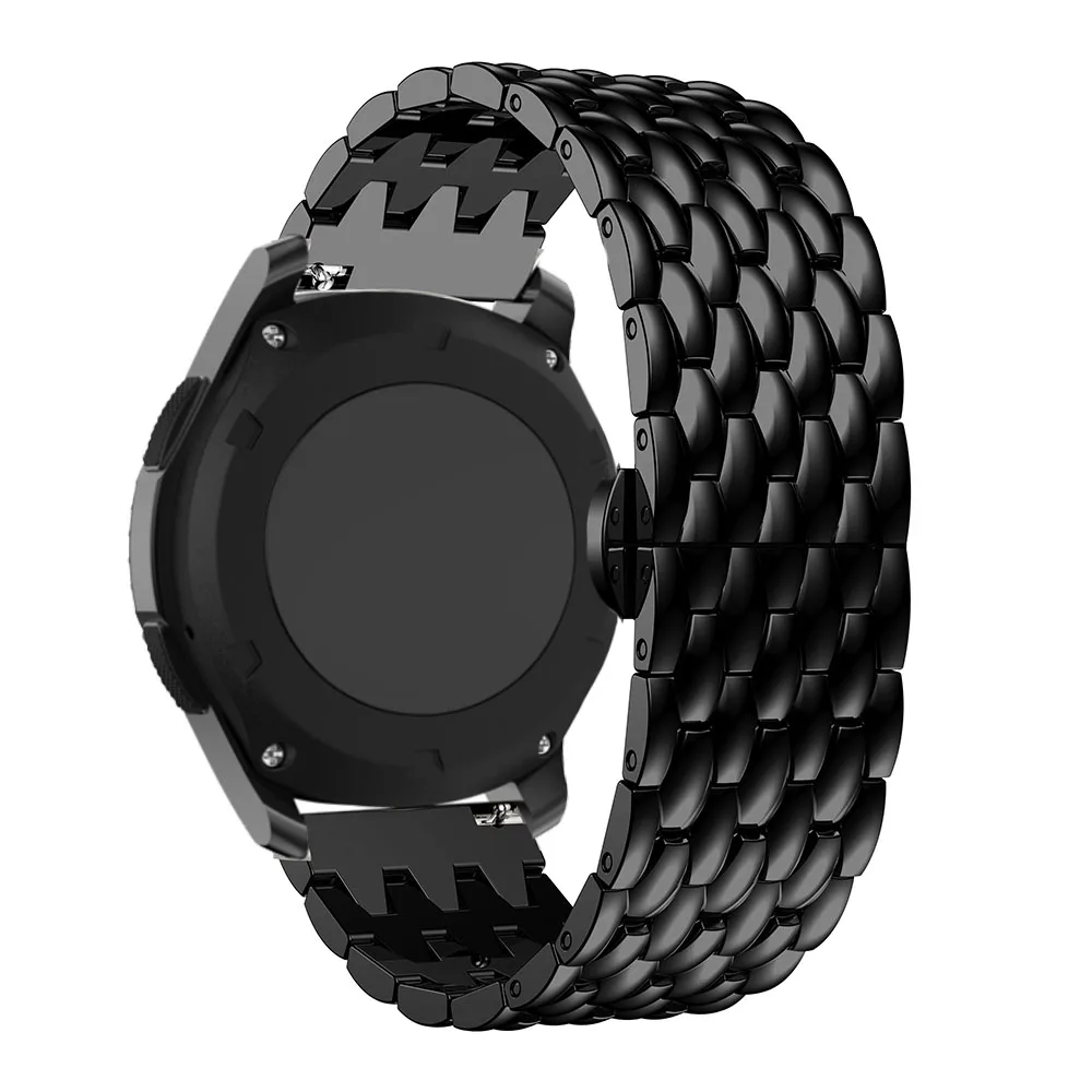 22 мм для gear S3 Frontier металлический ремешок из нержавеющей стали ремешок для samsung Galaxy watch 46 мм ремешок для часов браслет ремешок на запястье