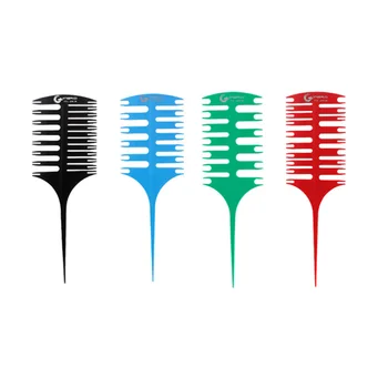 

4pcs Hair Dyeing Comb Tool Professional Hair Dyeing Comb Double Side Wide Hair Dye Comb