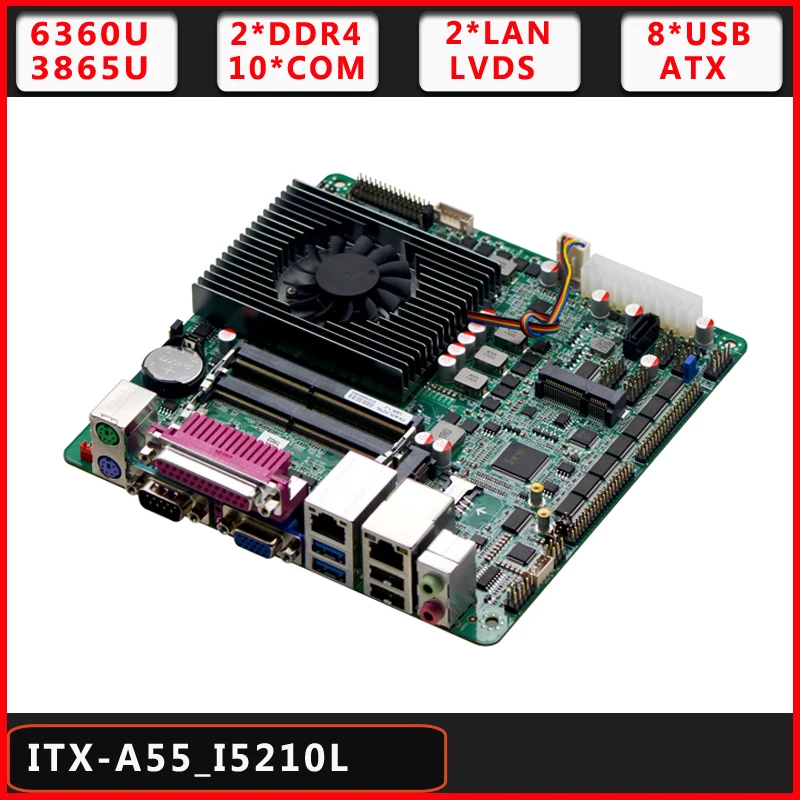 3865u I56360u Ddr4 Dual Lan 10 Rs232 Com Atx Mini Itx Motherboard