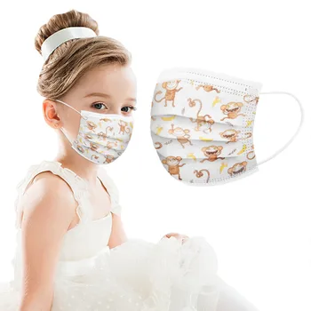 

50PC Children's Reusable Face Shield Breathable Windproof Face Mask Mouth Mask Washable Face Shield Cloth mondmaskers Masque