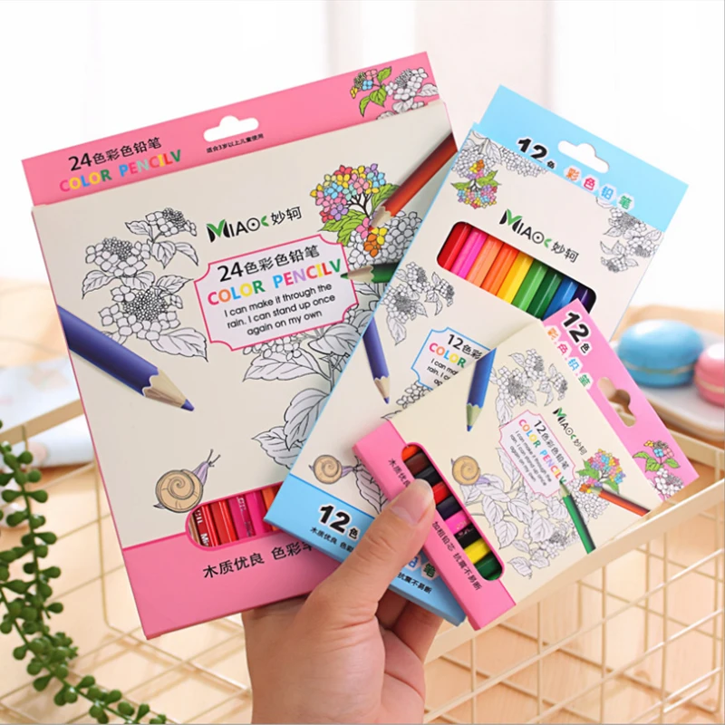 

Children's Drawing Color Pencil 12 Color Sketch Hand-painted Brush Student Art Color Lead Set Kindergarten Prize