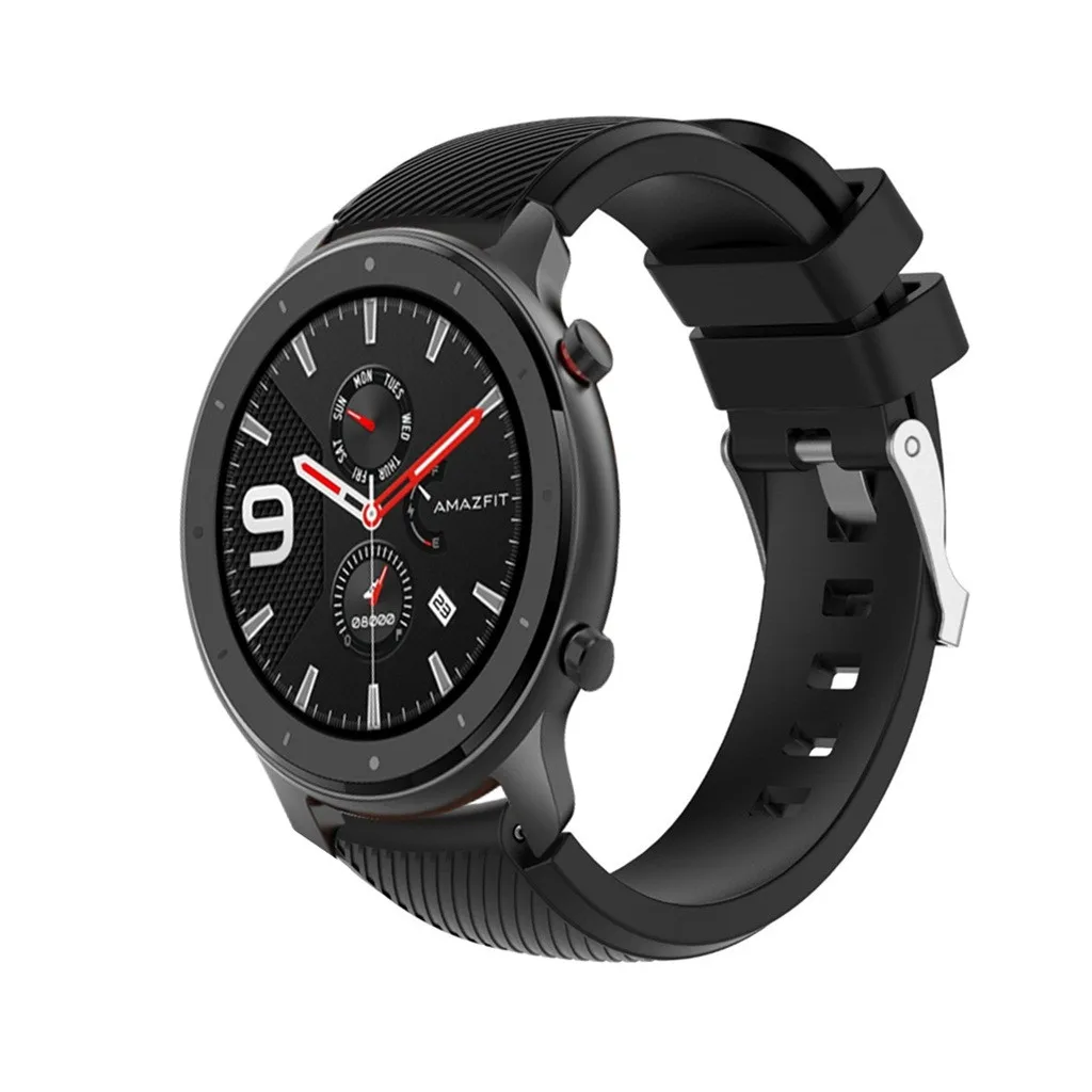 Замена мягкий силиконовый ремешок для наручных часов для Xiaomi Huami AMAZFIT GTR 47 мм Смарт часы носимые Аксессуары#817
