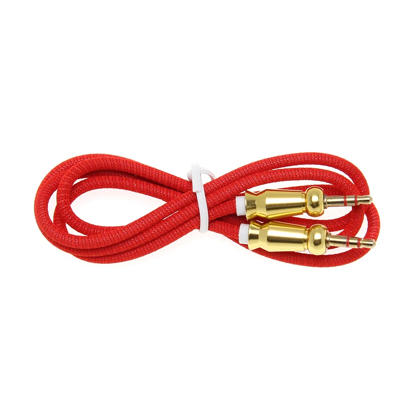 AUX Stereo Car Audio 3 5mm Cables Male to Male Extension Aux Cord 1M for iPhone Samsung Cellphone For Headphone Speaker MP4